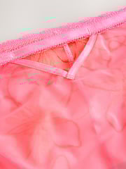 Bright Pink High Leg Premium Embroidery Knickers - Image 7 of 7