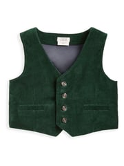 Mamas & Papas Green Emerald Velour 100% Cotton 3 Piece Suit Set - Image 8 of 9