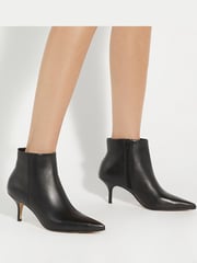 Dune London Black Orlana Kitten Point Ankle Boots - Image 1 of 6