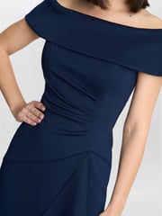 Gina Bacconi Blue Carla Off The Shoulder Maxi Dress - Image 4 of 5
