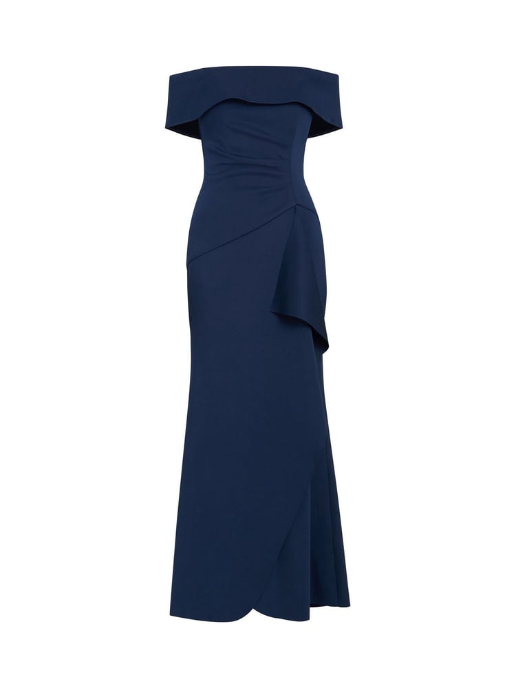 Gina Bacconi Blue Carla Off The Shoulder Maxi Dress - Image 5 of 5