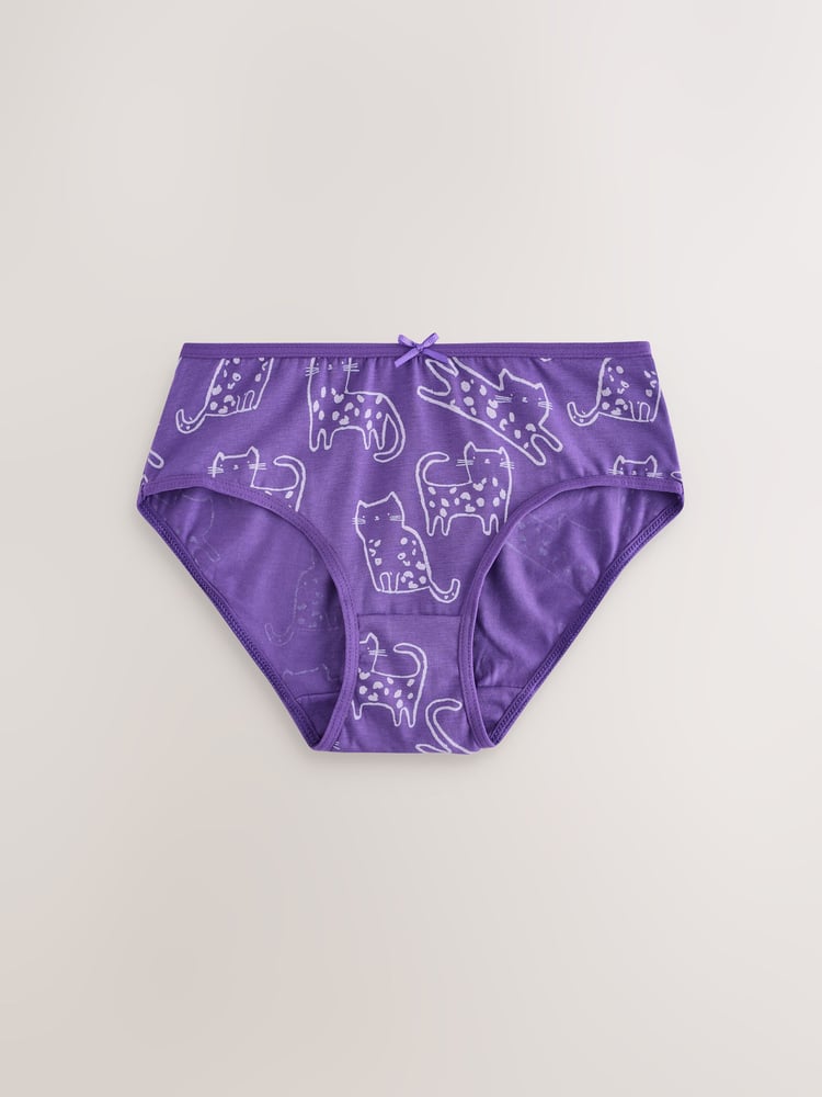 Pink/Purple Briefs 10 Pack (1.5-16yrs) - Image 2 of 9