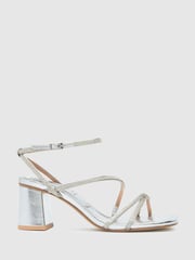 Schuh Silver Sully Embellished Block Shoes - Image 1 of 3