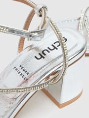 Schuh Silver Sully Embellished Block Shoes - Image 3 of 3
