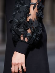 Sosandar Black Floral Print Sleeve Dress - Image 3 of 5