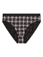 Yours Curve Pink Stretch Star Check High Leg Briefs 5 Packs - Image 8 of 9
