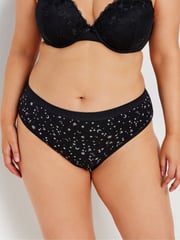 Yours Curve Pink Stretch Stars and Moon High Leg Briefs 5 Pack - Image 2 of 9