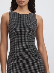 Good American Black Crystal Bodycon Dress - Image 3 of 5