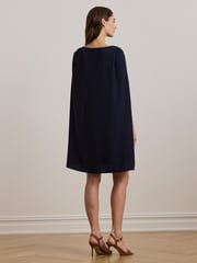 Lauren Ralph Lauren Petra Cape Georgette Cocktail Mini Dress - Image 2 of 7