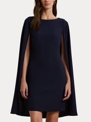 Lauren Ralph Lauren Petra Cape Georgette Cocktail Mini Dress - Image 6 of 7