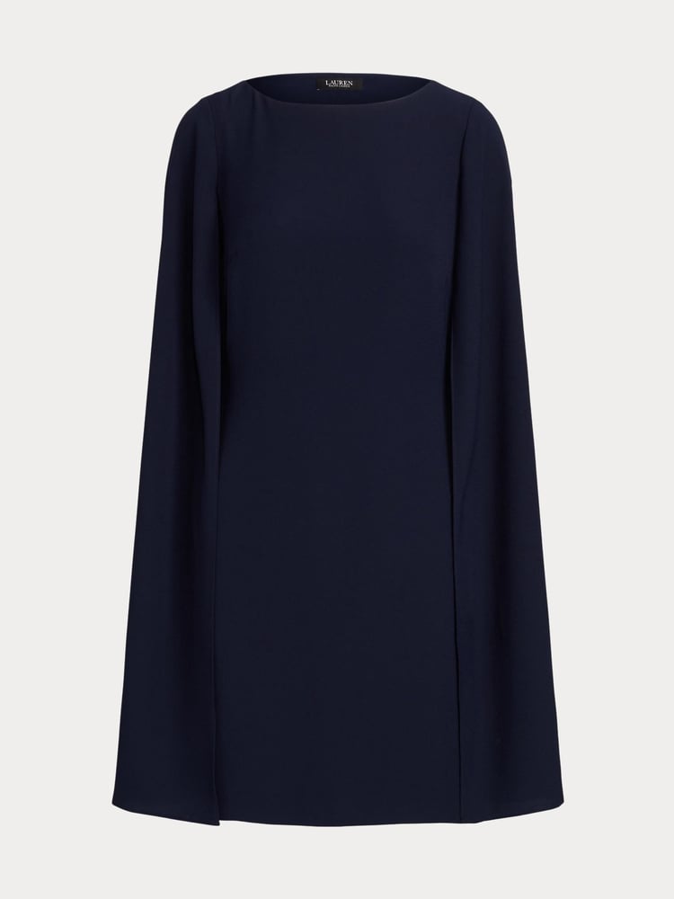 Lauren Ralph Lauren Petra Cape Georgette Cocktail Mini Dress - Image 7 of 7 Lauren Ralph Lauren Petra Cape Georgette Cocktail Mini Dress - Image 7 of 7