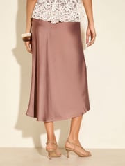 Friends Like These Nude Minimal Strappy Faux Leather Mid Heels Sandals - Image 4 of 5