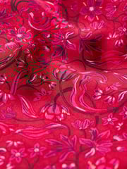 Seasalt Cornwall Red Starry Night Satin Midi Dress - Image 8 of 8