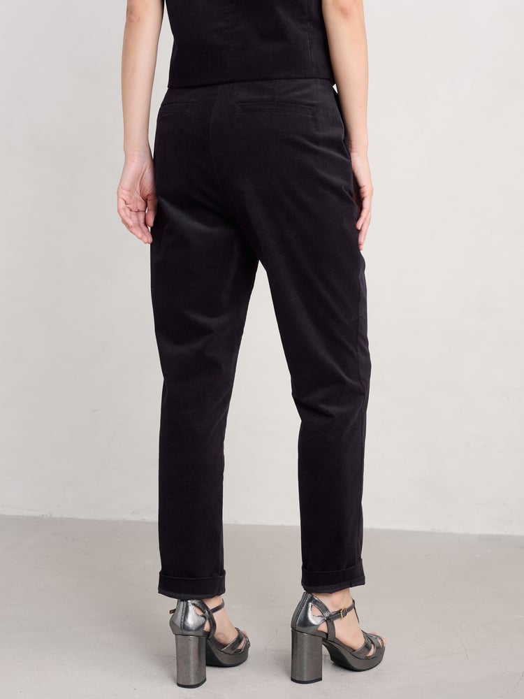 Seasalt Cornwall Black Petite Star Rock Trousers - Image 2 of 5 Seasalt Cornwall Black Petite Star Rock Trousers - Image 2 of 5