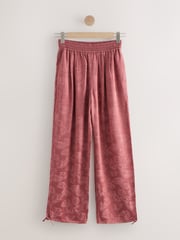 Pink Satin Jacquard Harem Trousers - Image 8 of 9