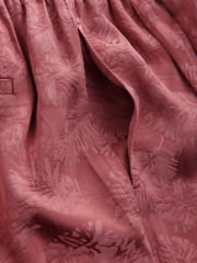 Pink Satin Jacquard Harem Trousers - Image 9 of 9