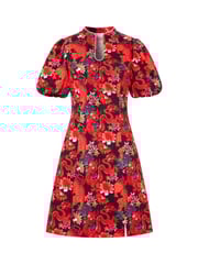 Joe Browns Red Diamanté Trim Dragon Print Mini Dress with Keyhole Neck - Image 7 of 7