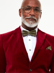 Joe Browns Red Bold Classic Velvet Suit Blazer with Contrast Lining - Image 6 of 7
