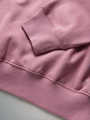 The Set Dusty Pink 2 Piece Dropped Shoulder Relax Sweatshirt & Short Set - Image 10 of 11