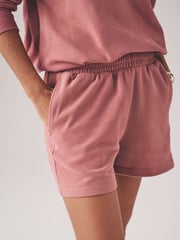 The Set Dusty Pink 2 Piece Dropped Shoulder Relax Sweatshirt & Short Set - Image 8 of 11