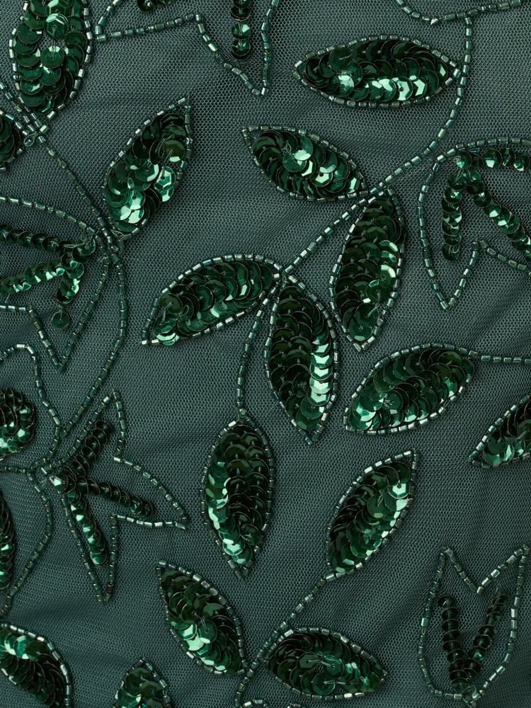 Adrianna Papell Bead Long Dress With Godets - Image 7 of 7