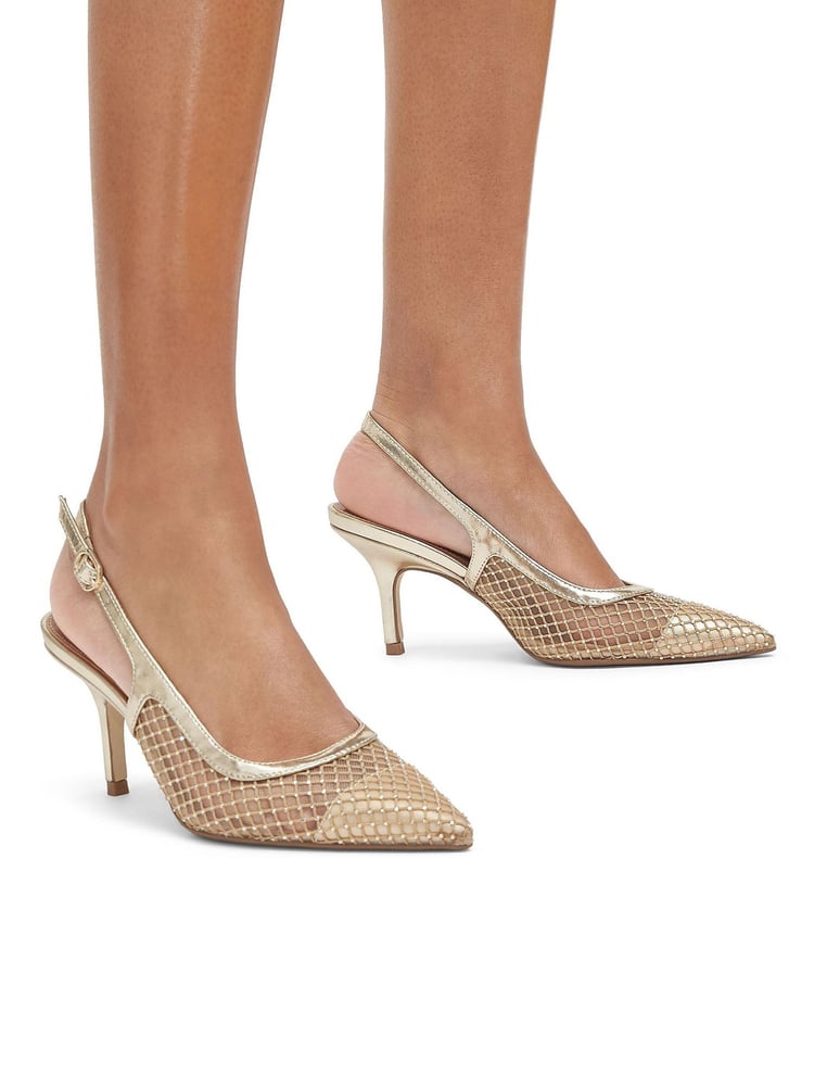 Carvela Gold Lavish Jewel Shoes - Image 1 of 5