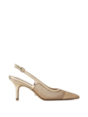 Carvela Gold Lavish Jewel Shoes - Image 2 of 5