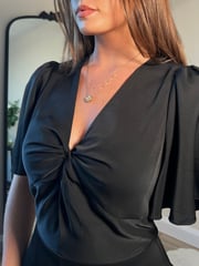 Girl In Mind Black Zanda Twist Front Jumpsuit - Image 6 of 6