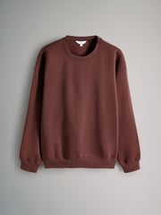 The Set Brown Red 2 Piece Dropped Shoulder Relax Sweatshirt & Short Set - Image 2 of 5