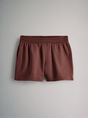 The Set Brown Red 2 Piece Dropped Shoulder Relax Sweatshirt & Short Set - Image 3 of 5