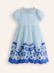 Boden Blue Appliqué Hem Tulle Dress - Image 2 of 3