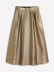Boden Gold Angelica Jacquard Skirt - Image 5 of 5