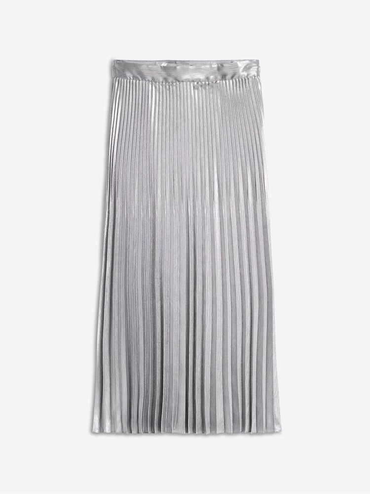 Boden Silver Camilla Metallic Midi Skirt - Image 5 of 5
