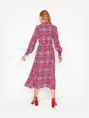 Boden Red Martha Godet Maxi Shirt Dress - Image 3 of 6