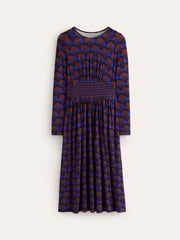 Boden Purple Thea Long Sleeve Jersey Dress - Image 5 of 5