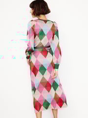 Boden Metallic Crew Jacquard Dress - Image 3 of 5