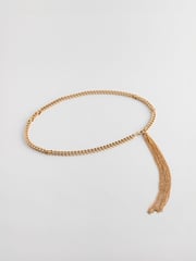 Gold Tone Skinny Chain Belt - Image 3 of 5