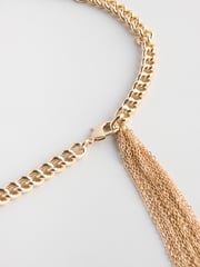 Gold Tone Skinny Chain Belt - Image 4 of 5