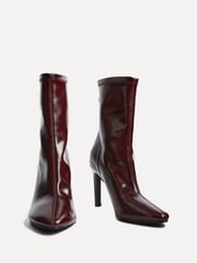 Linzi Red West Pointed Toe Ankle Boots With Stiletto Heel - Image 4 of 6