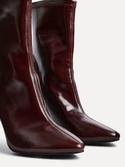 Linzi Red West Pointed Toe Ankle Boots With Stiletto Heel - Image 5 of 6