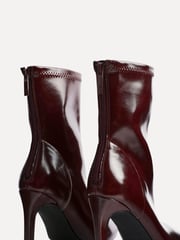 Linzi Red West Pointed Toe Ankle Boots With Stiletto Heel - Image 6 of 6