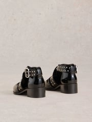 White Stuff Black Studded Ankle Boots - Image 4 of 5