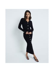 River Island Black Button Polo Top - Image 3 of 6