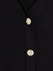 River Island Black Button Polo Top - Image 6 of 6