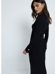 River Island Black Button Pencil Skirt - Image 3 of 6