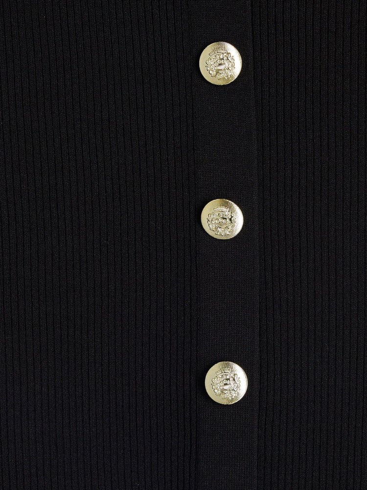 River Island Black Button Pencil Skirt - Image 6 of 6