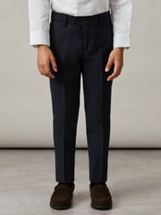 Reiss Navy Hope 9-14 yrs Wool-Blend Suit Trousers - Image 3 of 5