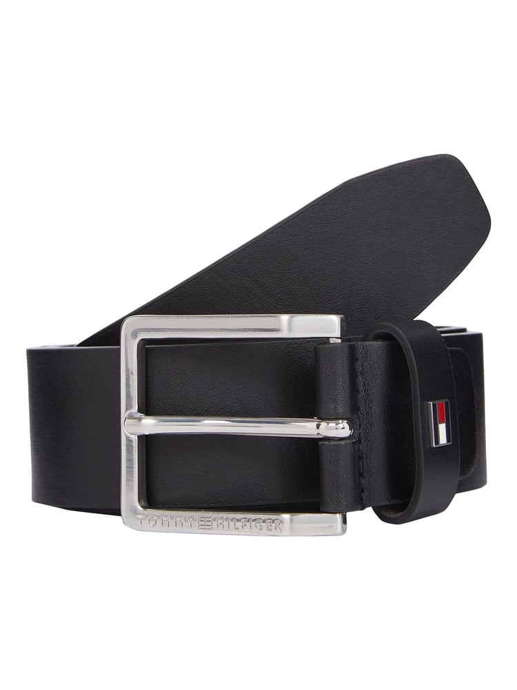 Tommy Hilfiger Black Oliver Adjustable Leather Belt - Image 1 of 3