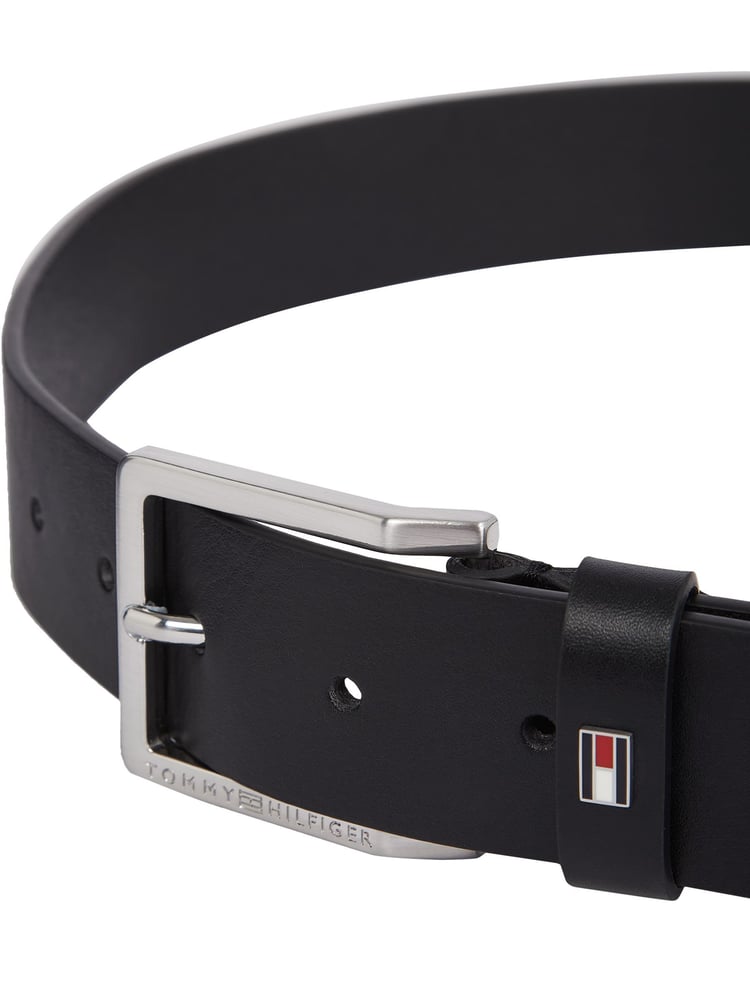 Tommy Hilfiger Black Oliver Adjustable Leather Belt - Image 3 of 3