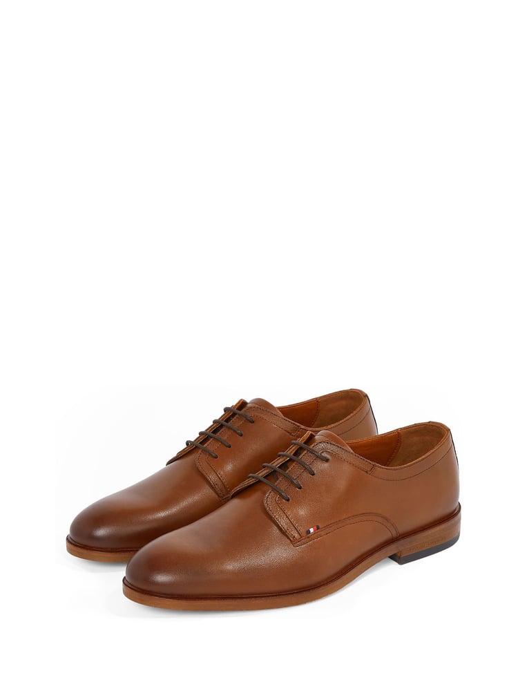 Tommy Hilfiger Purple Leather Derby Shoes - Image 2 of 6